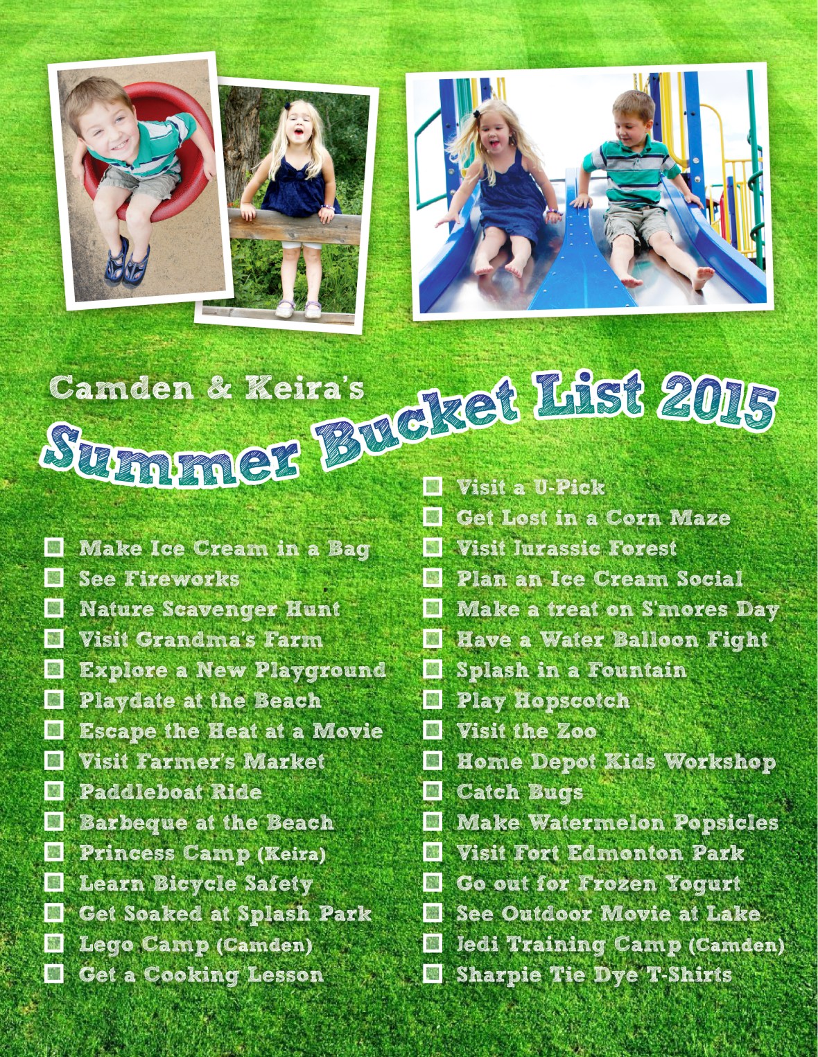 SummerBucketList2015