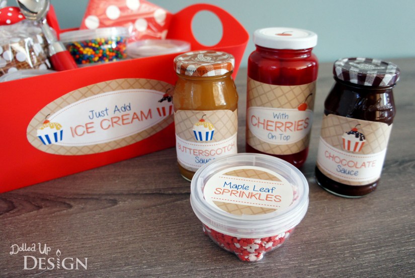 DIY Ice Cream Sundae Hostess Gift l DolledUpDesign