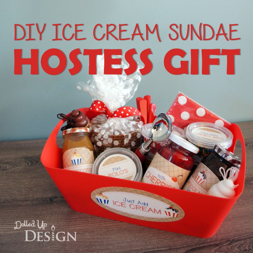 DIY Ice Cream Sundae Hostess Gift l DolledUpDesign
