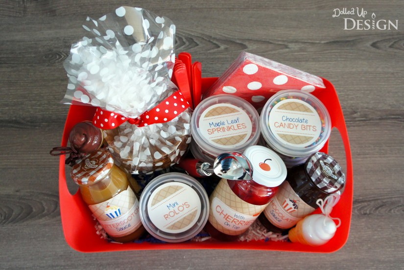 DIY Ice Cream Sundae Hostess Gift l DolledUpDesign