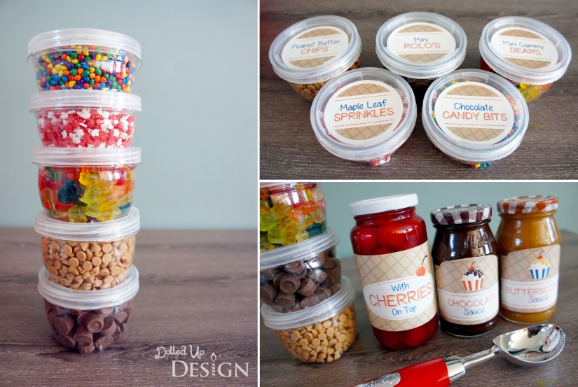 DIY Ice Cream Sundae Hostess Gift l DolledUpDesign