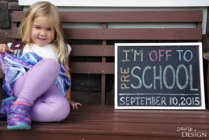 First Day of School Chalkboard Sign