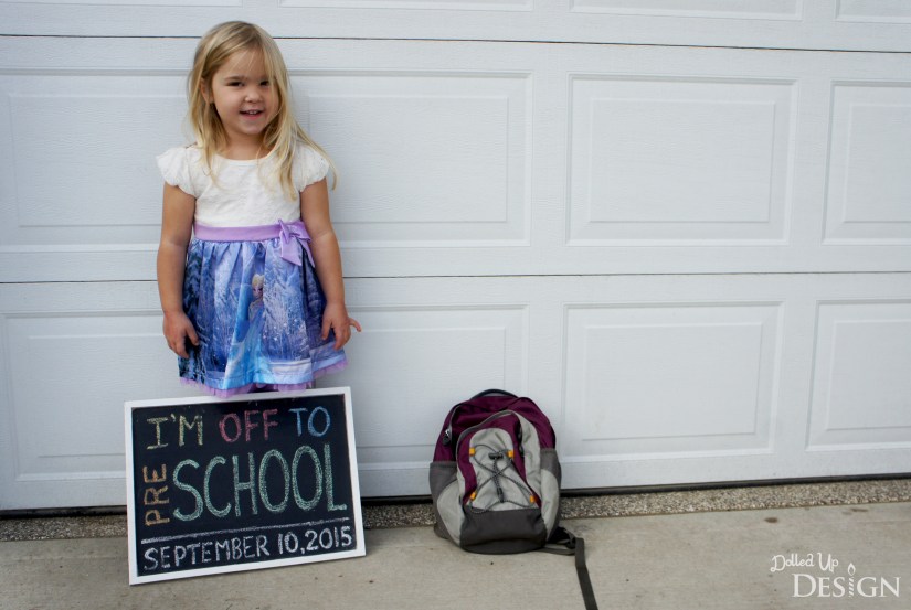 First Day of School Chalkboard Sign