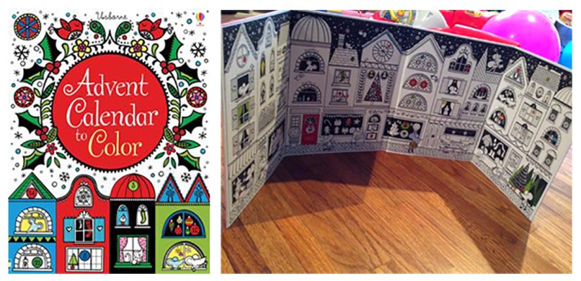 Usborne Advent Calendar to Colour