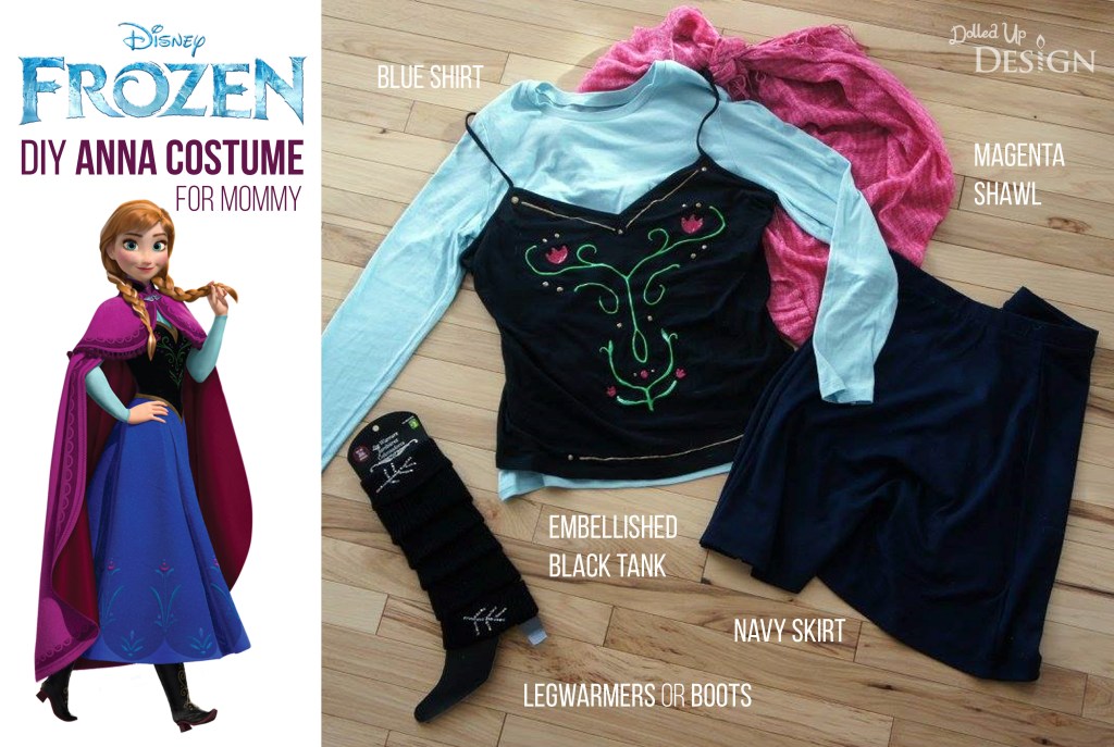 Frozen DIY Anna Costume for Mommy