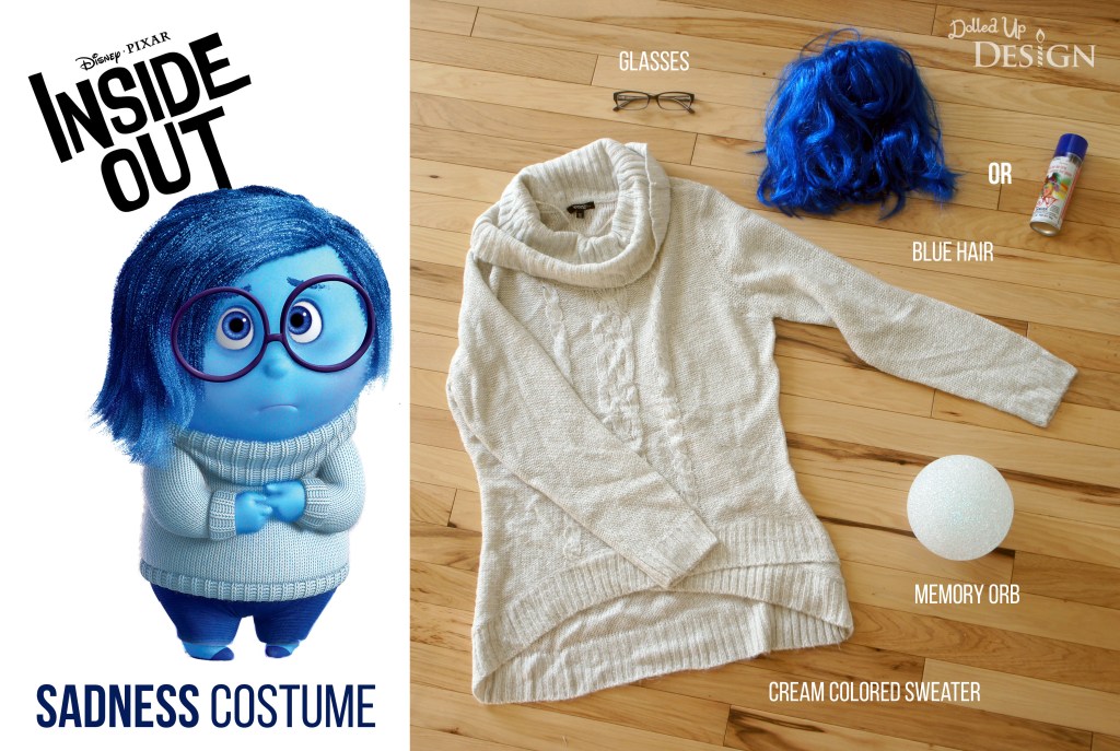 Inside Out Sadness Halloween Costume