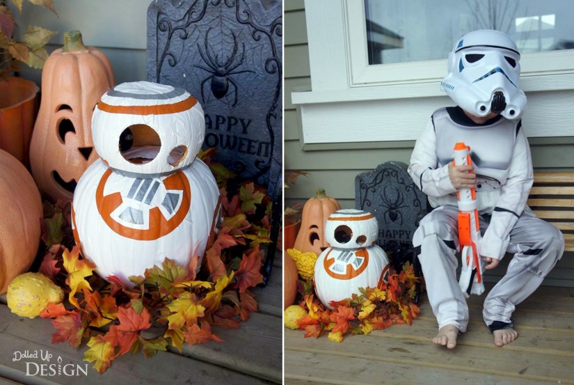 Star Wars BB8 Pumpkin and Stormtrooper Costume
