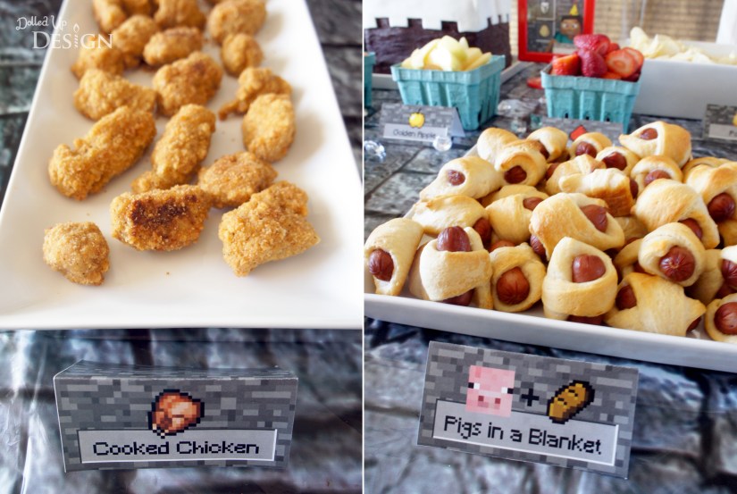 Diamond Steve Minecraft Party Food