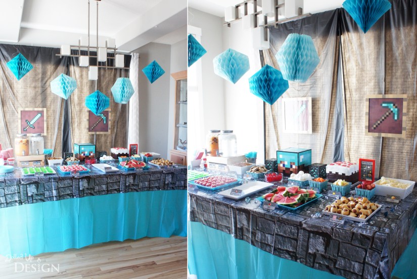 Diamond Steve inspired Minecraft Party