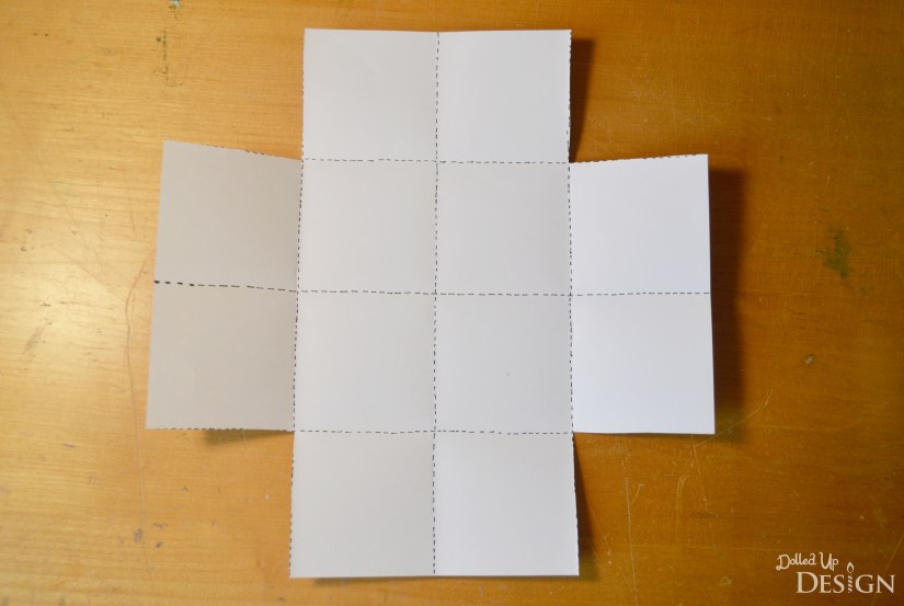 3D Paper Easter Basket from scrapbook paper