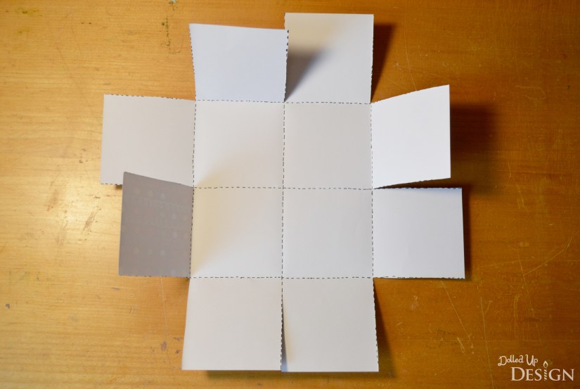 3D Paper Easter Basket from scrapbook paper