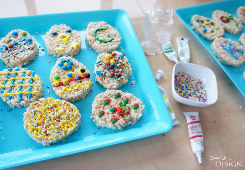 Easter Egg Decorating with Rice Krispie Treats