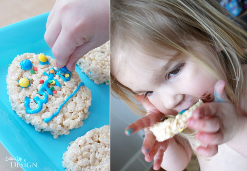 Easter Egg Decorating with Rice Krispie Treats