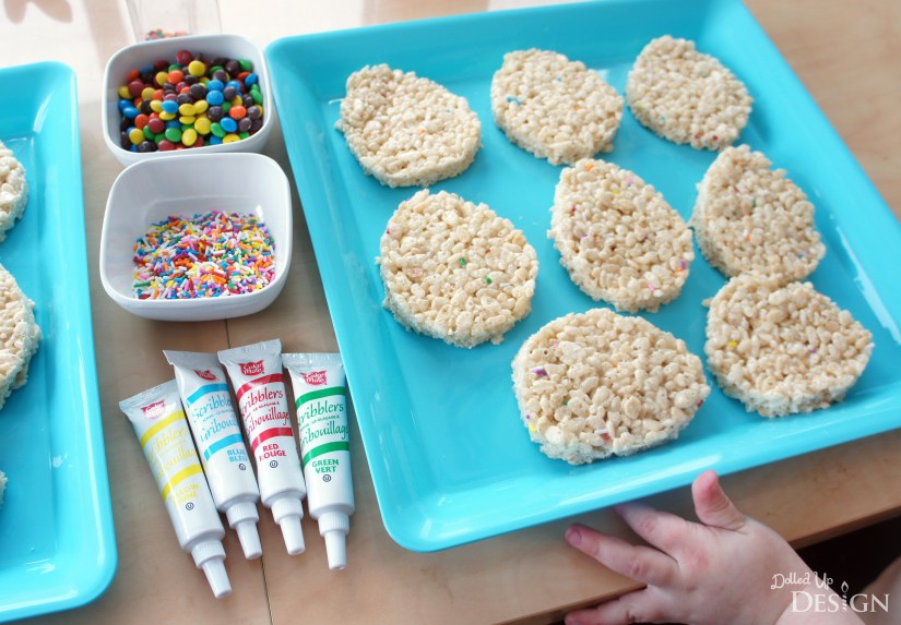 Easter Egg Decorating with Rice Krispie Treats
