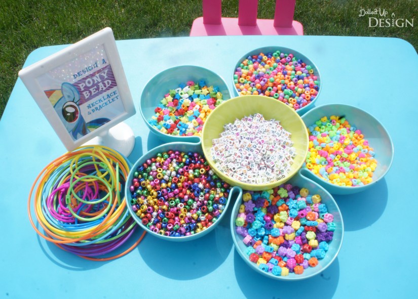 My Little Pony Party Activity - Pony Bead Necklaces