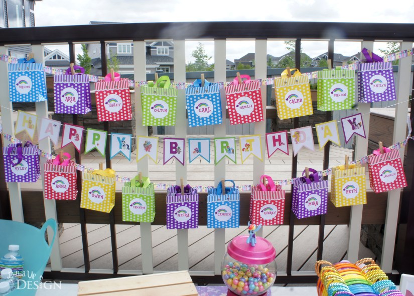 My Little Pony Party - Treat Bags and Banner