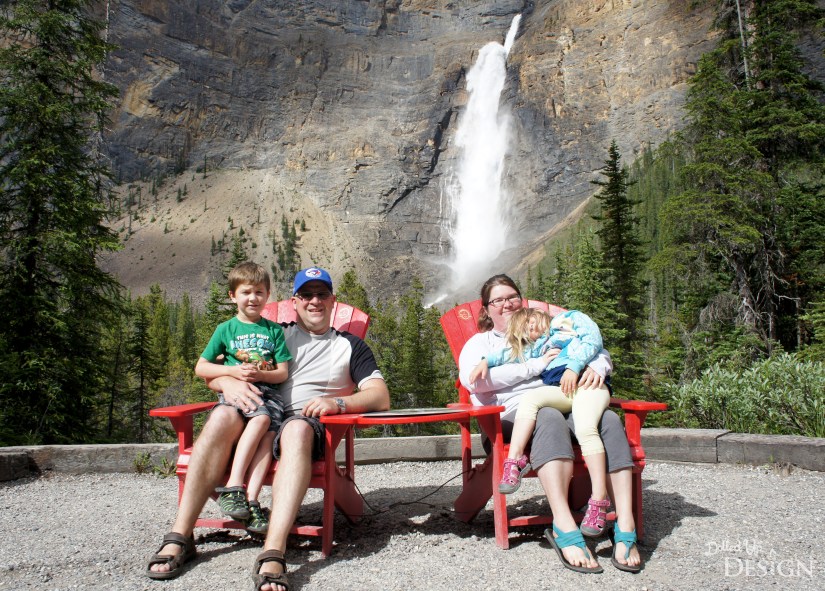 Banff Trip Day 1 - Takakkaw Falls Yoho National Park Red Chairs