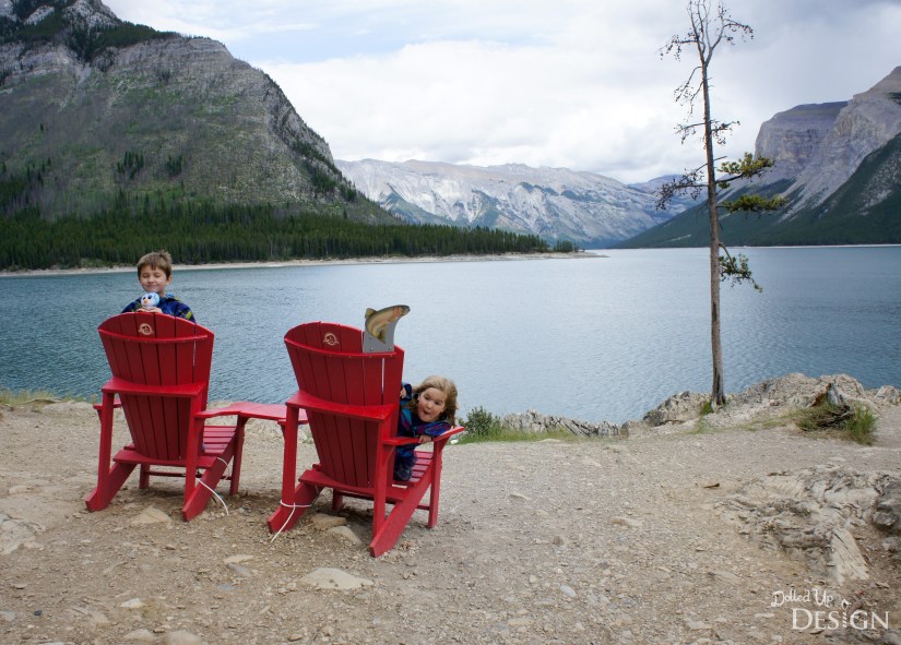 Our Banff Adventure_Day 3 Banff Lake Minnewanka Red Chairs