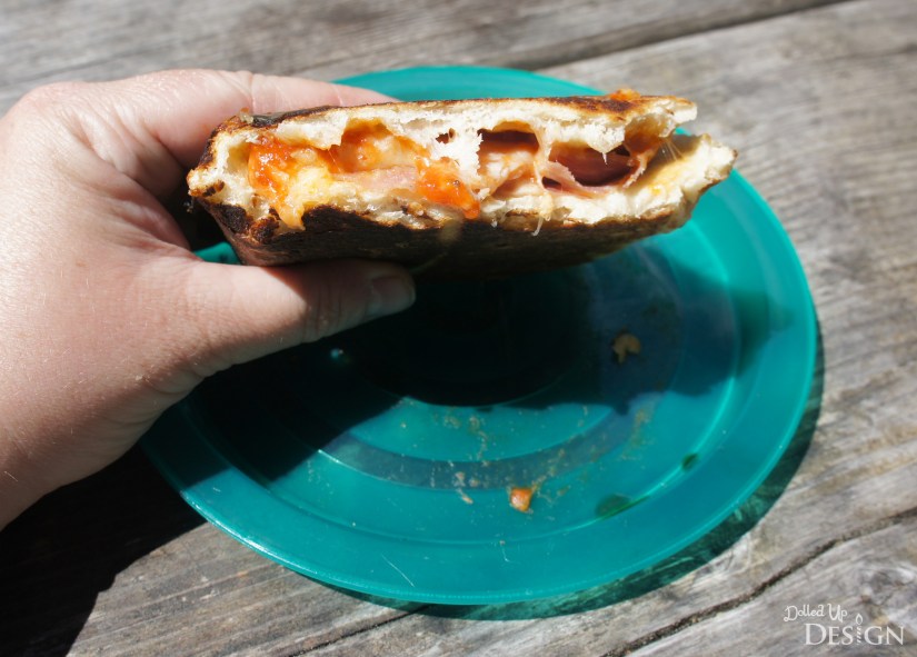 Our Banff Adventure_Day 6 Pie Iron Pizza Pockets