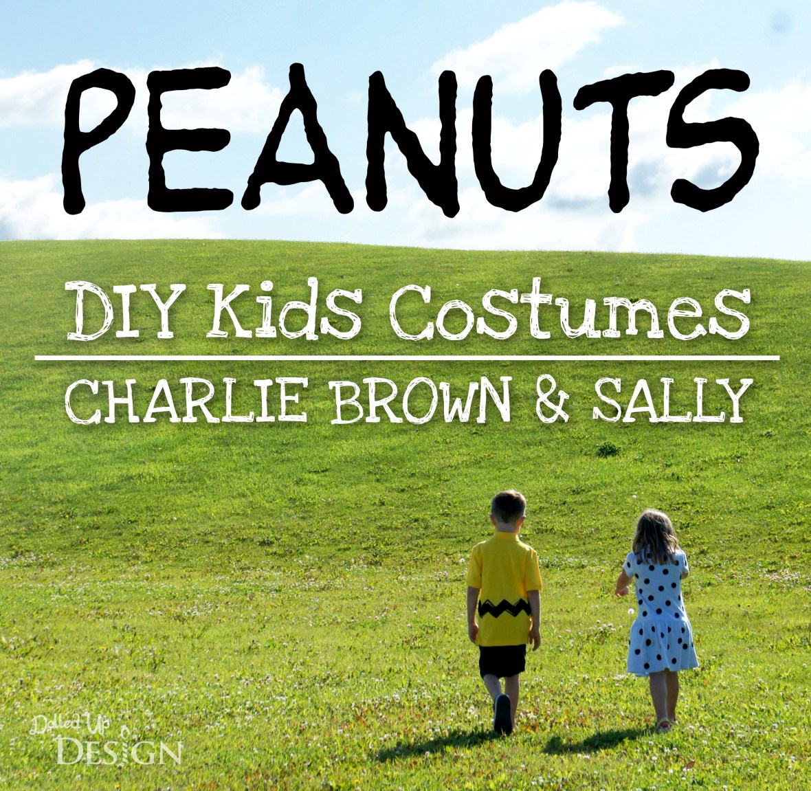 Peanuts DIY Kids Costumes - Charlie Brown and Sally