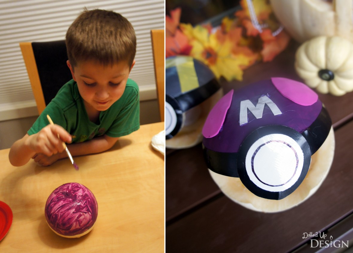 Pokemon Halloween Pumpkins_Painting Masterball