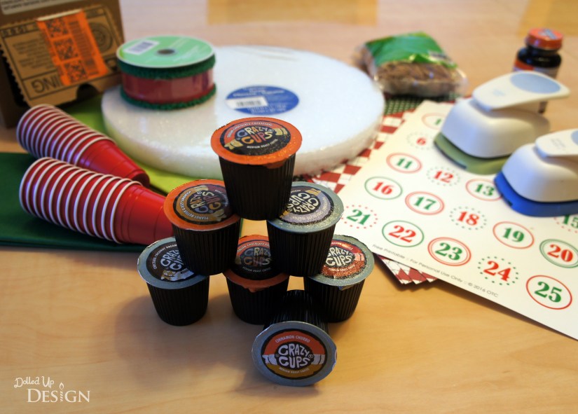 DIY K-cup Advent Wreath_Supplies