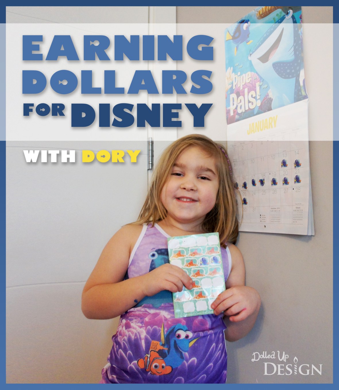 Earning Dollars for Disney _ Dory Sticker Reward Chart