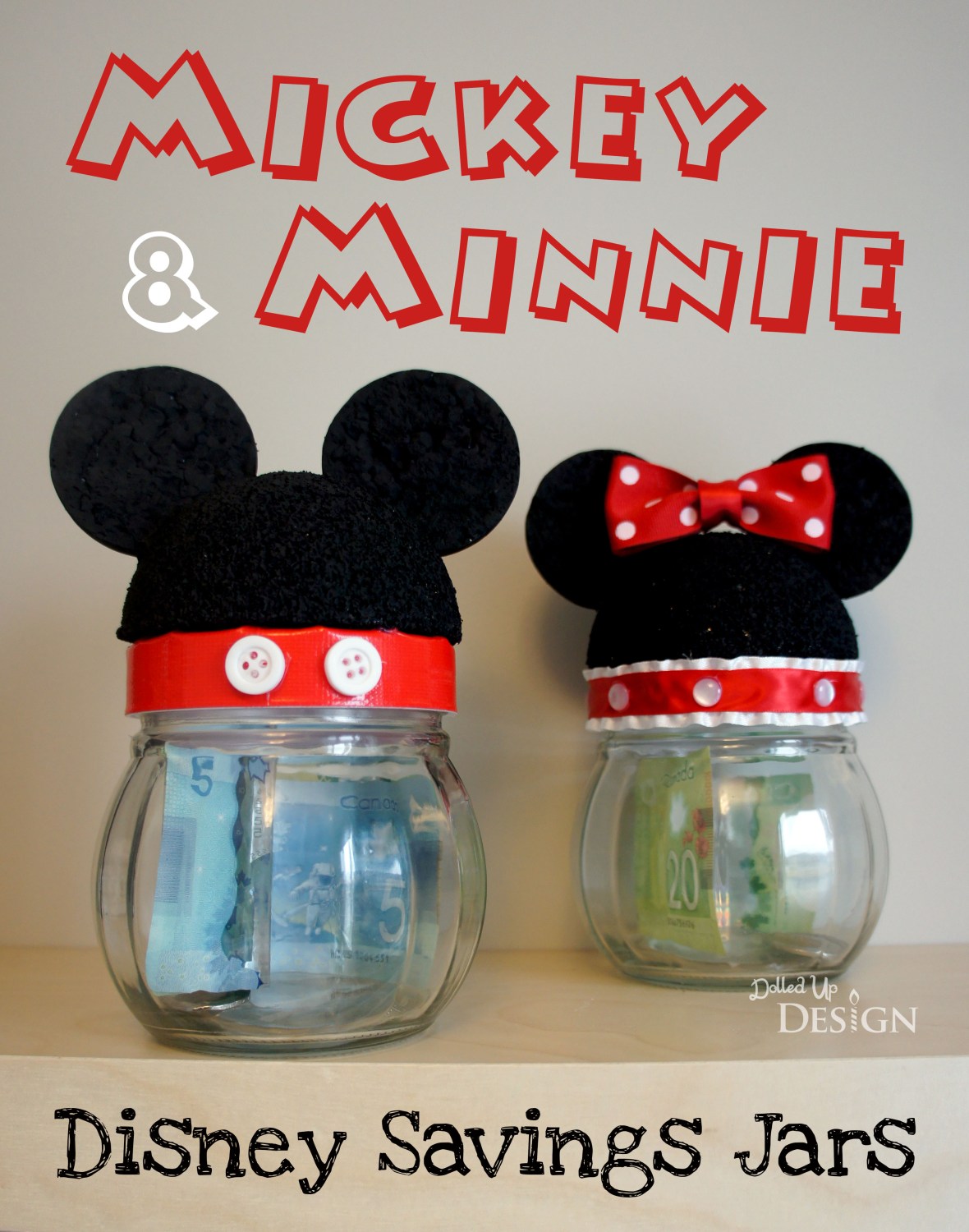 Mickey &amp; Minnie Disney Savings Jars