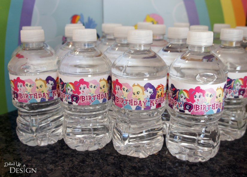 My Little Pony Equestria Girls Party _ Water Bottle Labels