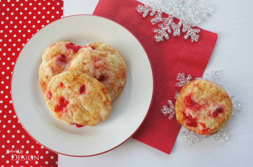 Christmas Cookies_Cherry Angelfood Cookies