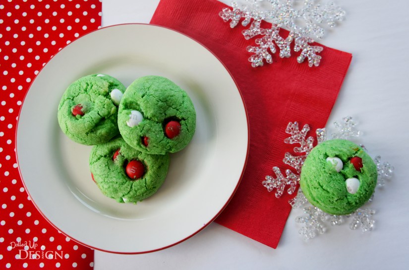 Christmas Cookies_Grinch M&amp;M Cookies