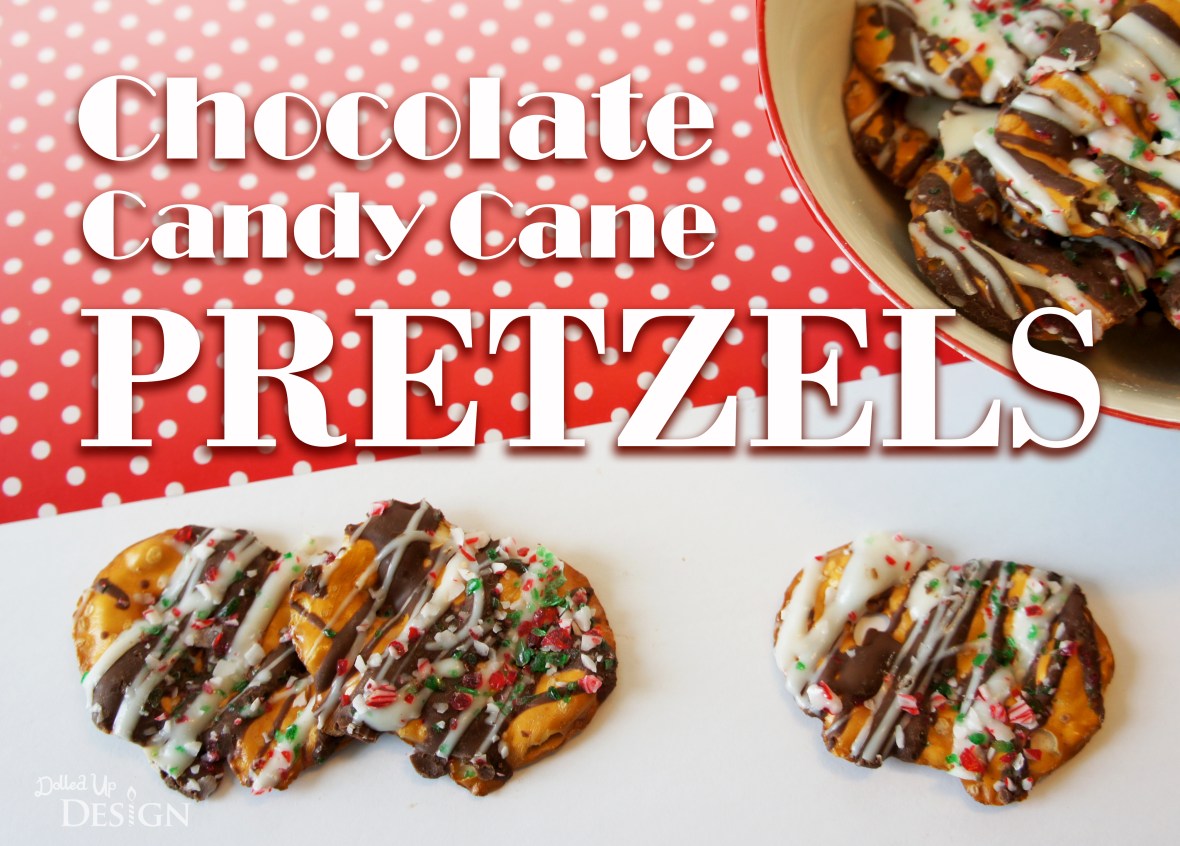 Chocolate Candy Cane Pretzels