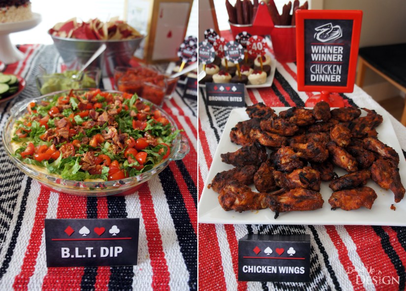 Poker Party_BLT Dip and Wings