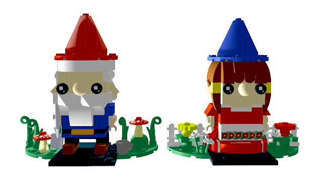 Lego IDEAS BrickHeadz Garden Gnomes Chantelle Doll